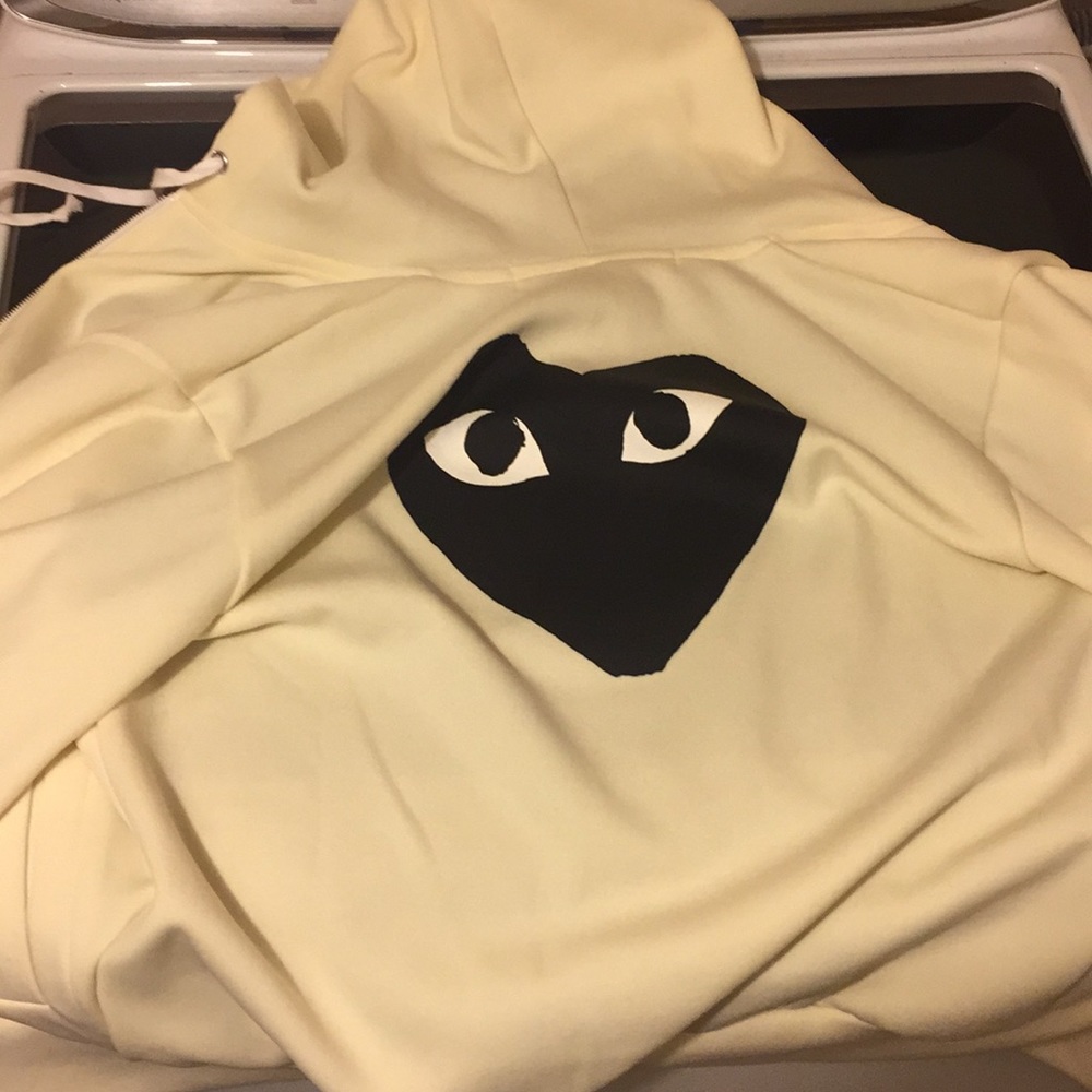Comme des play garçon zip up hoodie